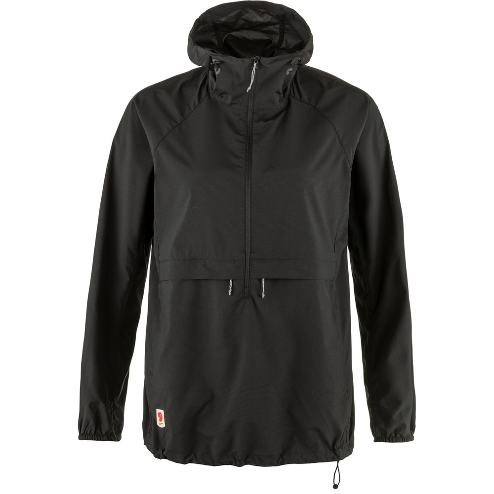 Fjälläven Women's High Coast Lite Anorak Jacket Black Lightweight Size Large